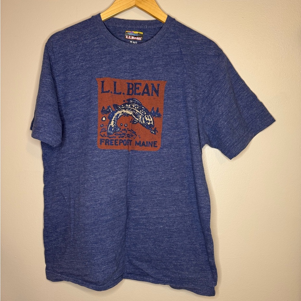 L.L. Bean Freeport‎ Maine Graphic T-Shirt Blue Size M